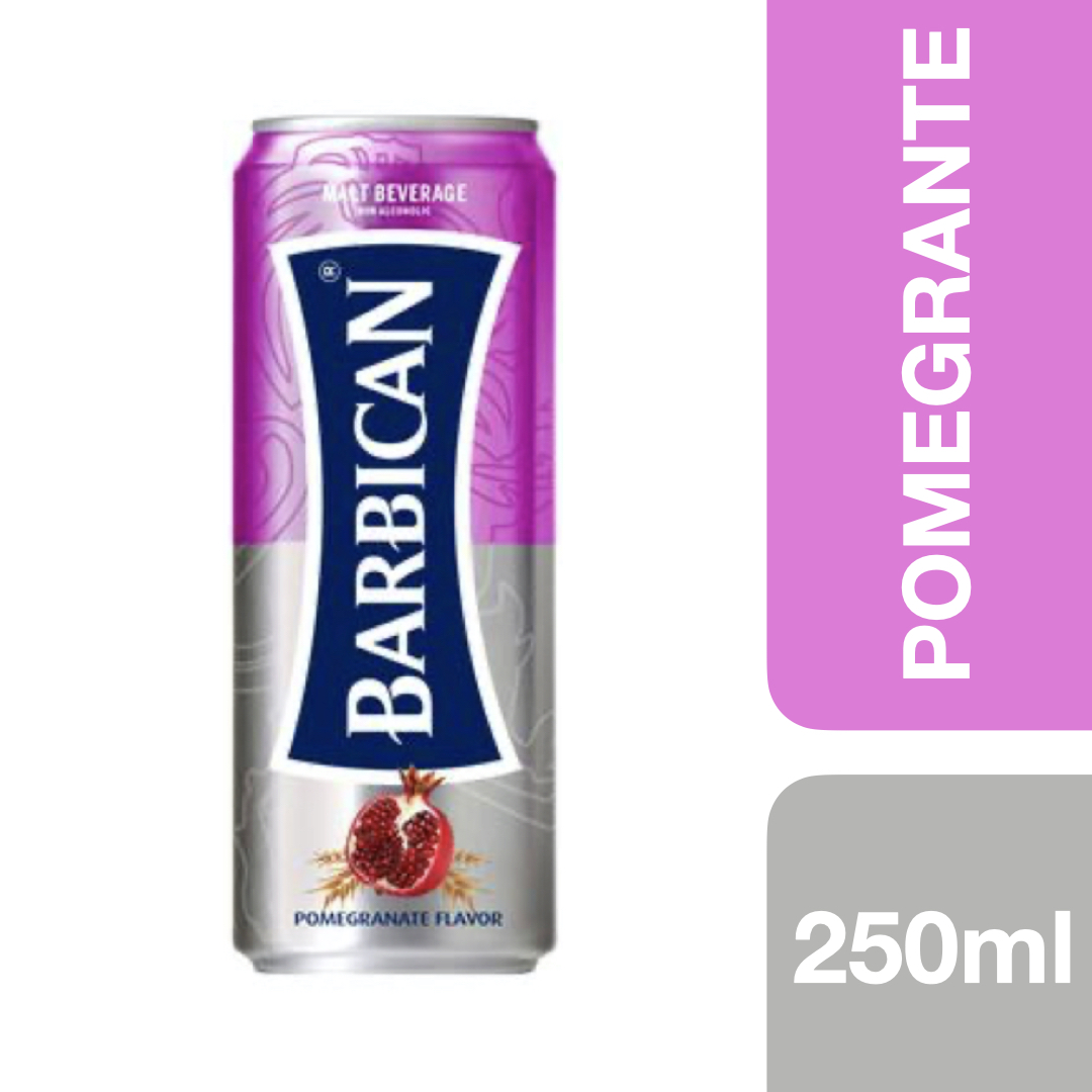 Barbican Malt Beverage Pomegranate Flavour 250ml ++ บาร์บิคาน เครื่องดื่มมอลต์สกัด  รสทับทิมขนาด 250ml