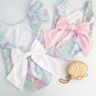 Toddler Kid Baby Girls Mermaid Costume Swimwear Swimsuit Bikini Bathing Suit