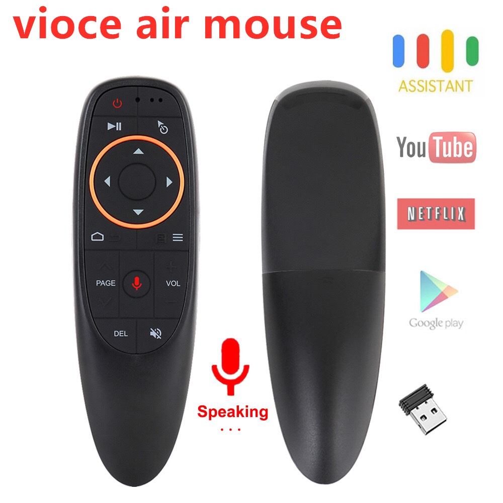 รีโมท G10S 2.4G Wireless Air Mouse Gyro Voice Control Sensing