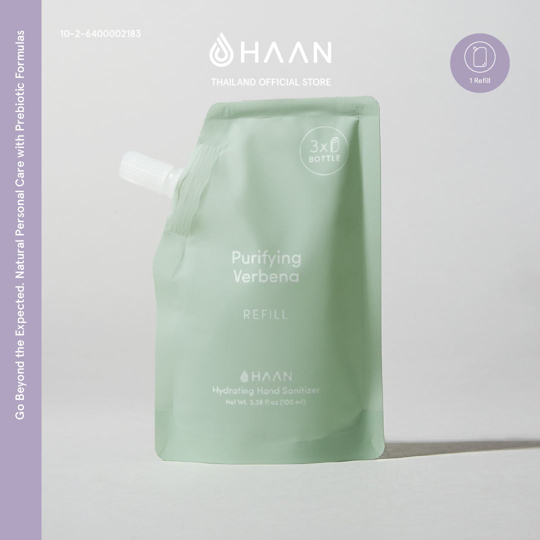 HAAN Hydrating Hand sanitizer Refill Purifying Verbena 100ml ถุงเติม