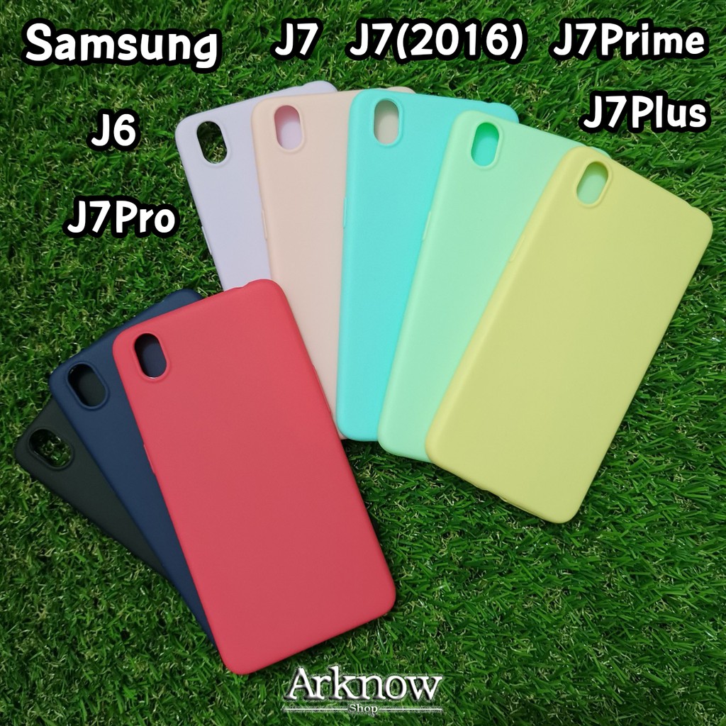 อุปกรณ์เสริมอิเล็กทรอนิกส์ อุปกรณ์เสริมโทรศัพท์มือถือ เคสโทรศัพท์มือถือ และเคสป้องกัน☒ vB94yR Samsung J7-J7core-J7(2016)-J7Prime-J7Pro-J7Plus-i5-i5s-se-i6-i6plus-i6s-i6splus-i7-i7plus-i8 เคสซิลิโคน สีพาสเทล ราคาถูก