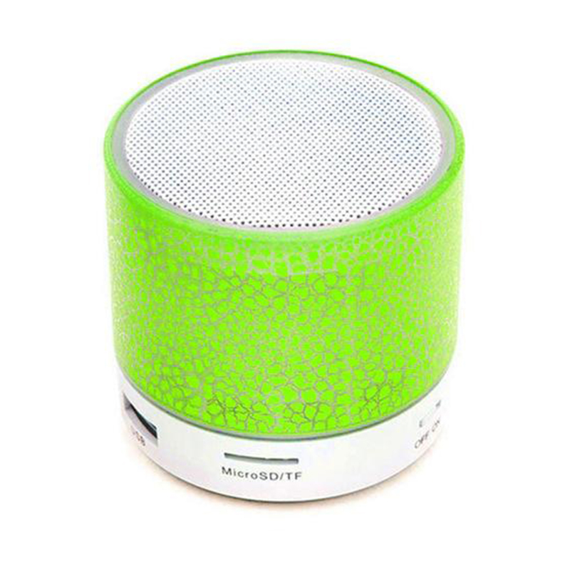 Speaker Mini Wireless Loudspeaker Crack LED TF Card USB Subwoofer ...