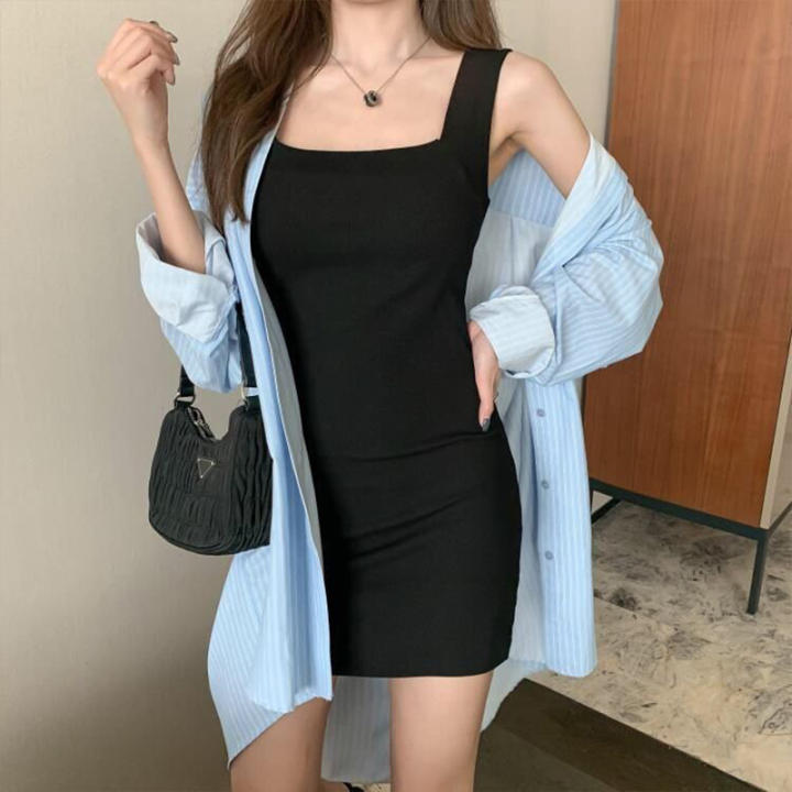 มินิเดรสแขนกุดคอเหลี่ยม ชุดเดรสสไตล์เกาหลี ชุดเดรสเข้ารูปกระโปรงสั้น ชุเดเดรส มินิเดรส ดูดีมีสไตล์สำหรับผู้หญิง – No Brand – 2719942430_TH-9845684119 >>> 🇹🇭 Top1Thailand 🛒 >>> lazada.co.th 🇹🇭 🇹🇭 🇹🇭🛒🛍🛒