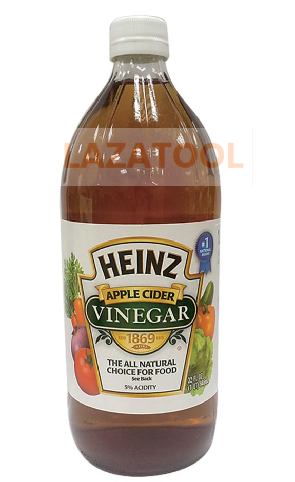HEINZ Apple cider ไฮนซ์ น้ำส้มสายชูหมักจากแอปเปิ้ลชนิดไม่ผ่านการกรอง 946มล.