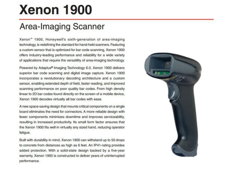 Barcode Scanner 2D Honeywell (XENON 1900) Bsmartit ThaiPick