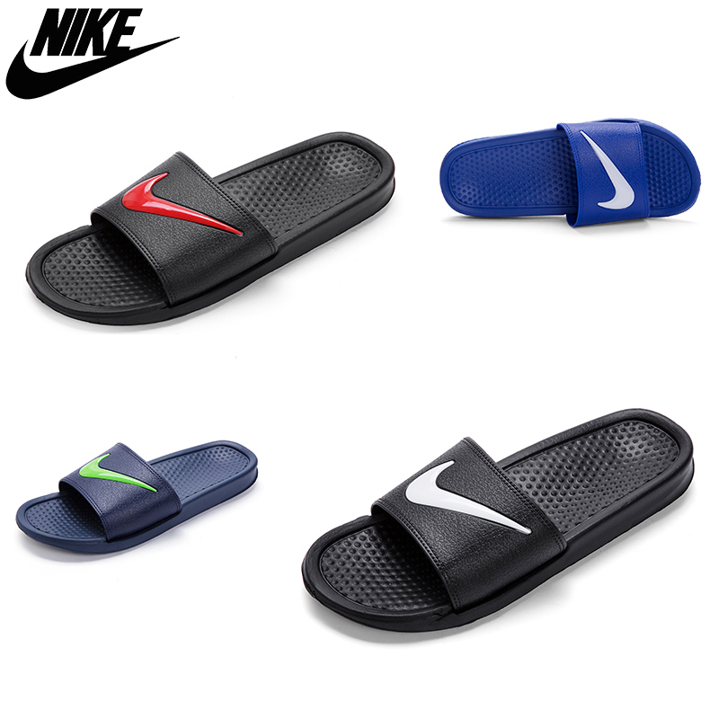 Size 40-45 ส่งไวมีสินค้ารองเท้าแตะแฟชั่น พิมพ์ลาย สวมใส่สบาย Nike Unisex Flip Flops