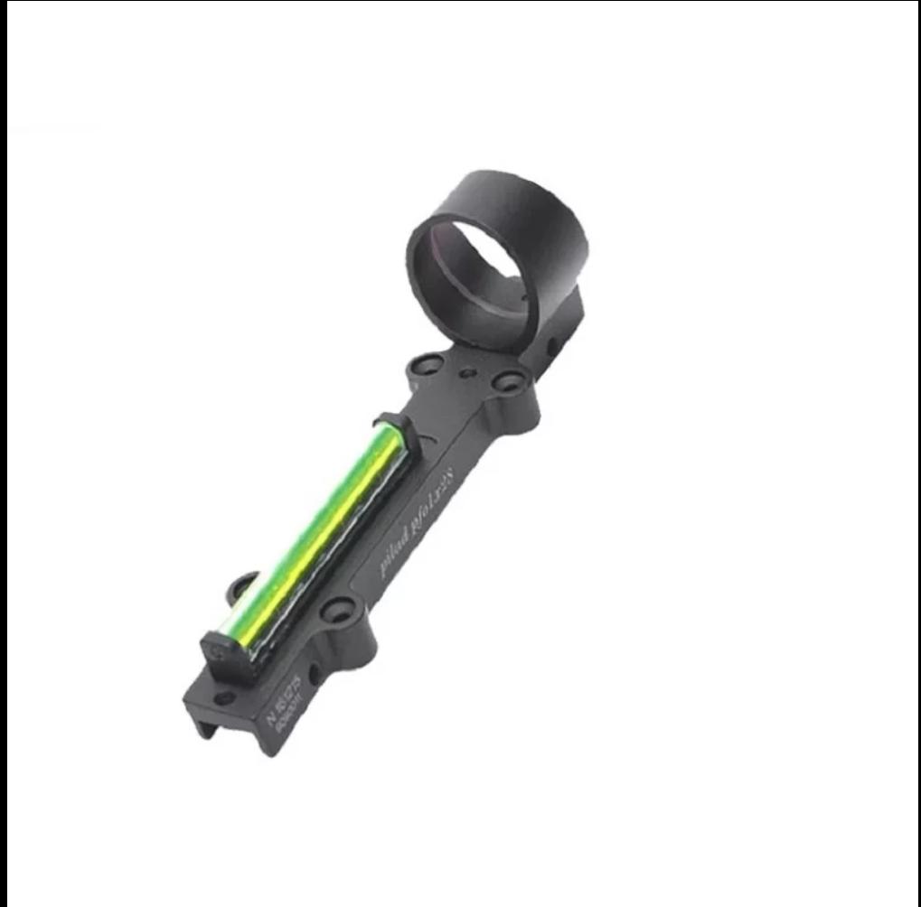 Red/Green Fiber Red Dot Sight 1x28 Collimator Sight Fit Shotguns Rib Rail