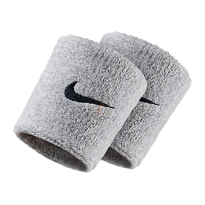 Nike สายรัดข้อมือไนกี้ Nike Swoosh Wristband NNN04051OS (Grey/Black) สินค้าลิขสิทธิ์แท้