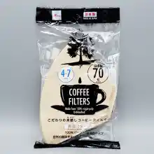 รูปภาพขนาดย่อของไดโซ Daiso ฟิวเตอร์กรองกาแฟไม่ฟอกสีขาวชงได้ 4-7 แก้ว/แผ่น บรรจุ 70 ชิ้นลองเช็คราคา