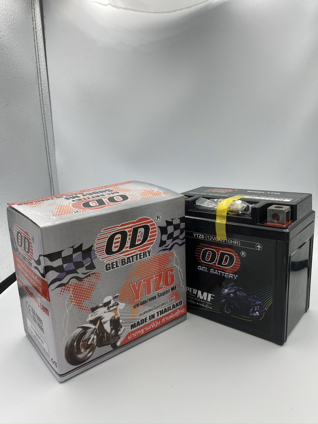 ลอตใหม่ล่าสุด OD YTZ7 (12V 7Ah) แบตเตอรี่มอเตอร์ไซค์ แบตเตอรี่แห้ง ...