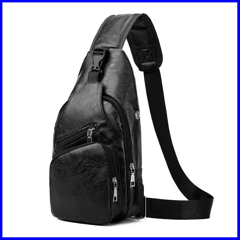 ⭐⭐⭐กระเป๋าสะพายข้างผู้ชาย กระเป๋าคาดเอว Men's sports durable multi-function outdoor casual fashion chest bag คุณภาพดี