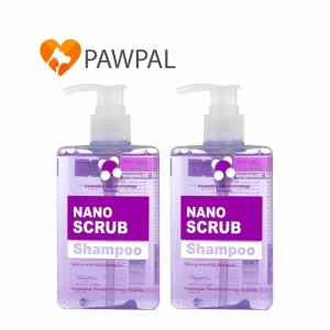 สินค้า Nano Scrub Shampoo 280 ml Exp.7/2023 Vet Planet แชมพู นาโน สครับ สูตรอ่อนโยน ไม่ระคายเคือง ฆ่าเชื้อโรค แบคทีเรีย ลดกลิ่นตัว สัตว์เลี้ยง สุนัข แมว dog cat (2 ขวด)