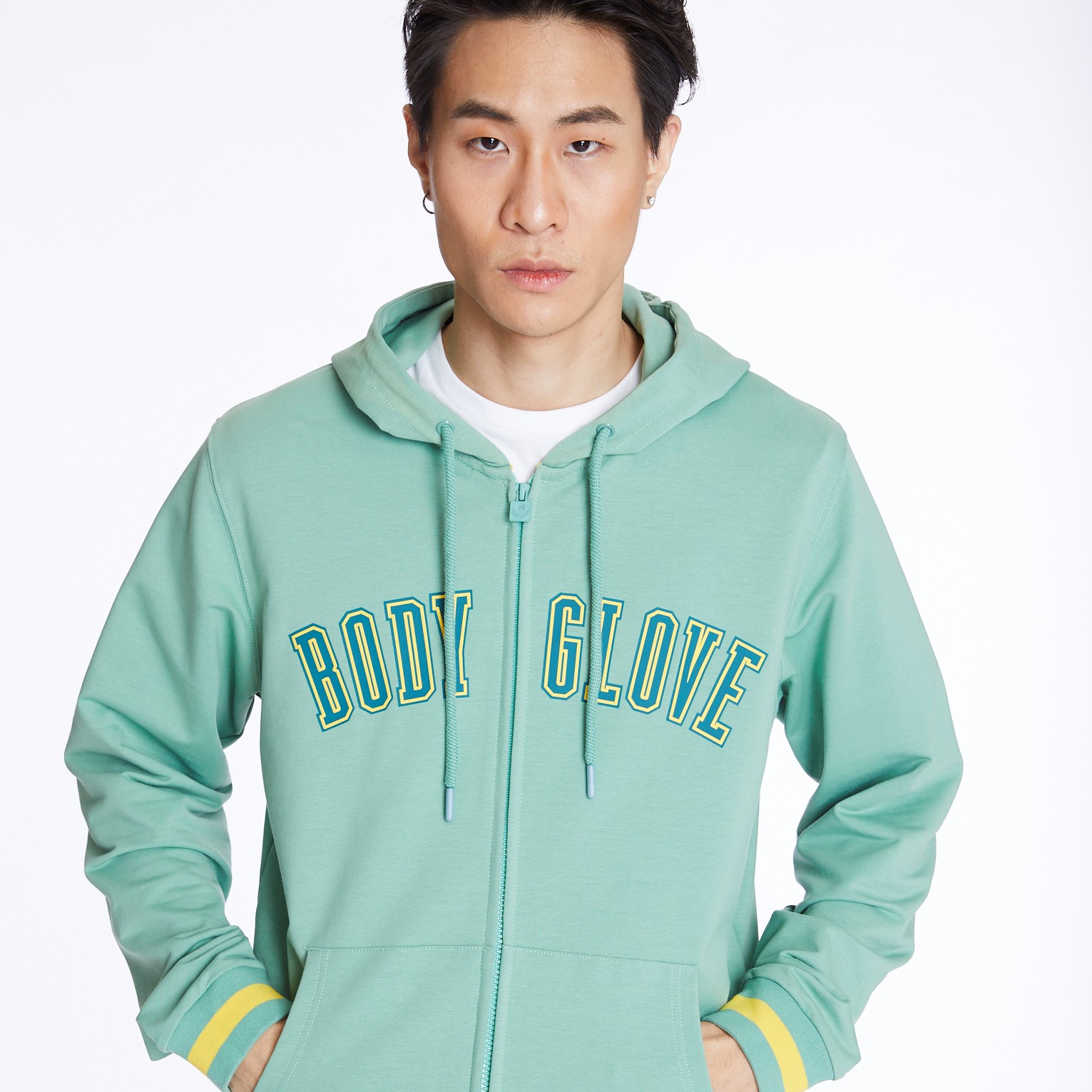 BODY GLOVE Men's SC ATHLETIC Hoodies เสื้อฮู้ดผู้ชาย สีเขียว-03