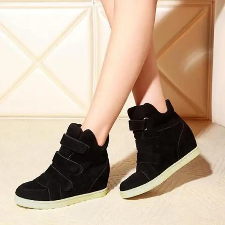 hidden wedge casual shoes