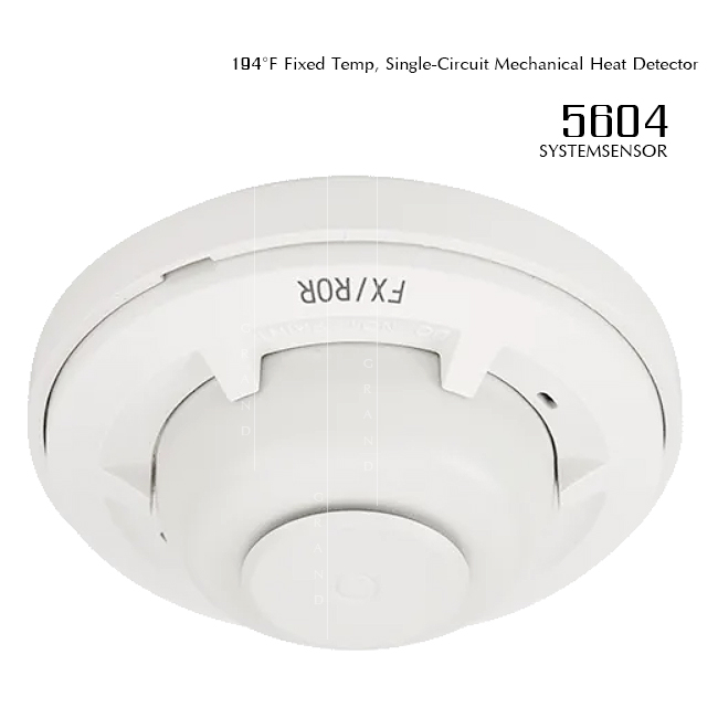 5604 เครื่องตรวจจับความร้อน 90°C Fixed Temp, 2-wire Heat Detector มาตรฐาน UL