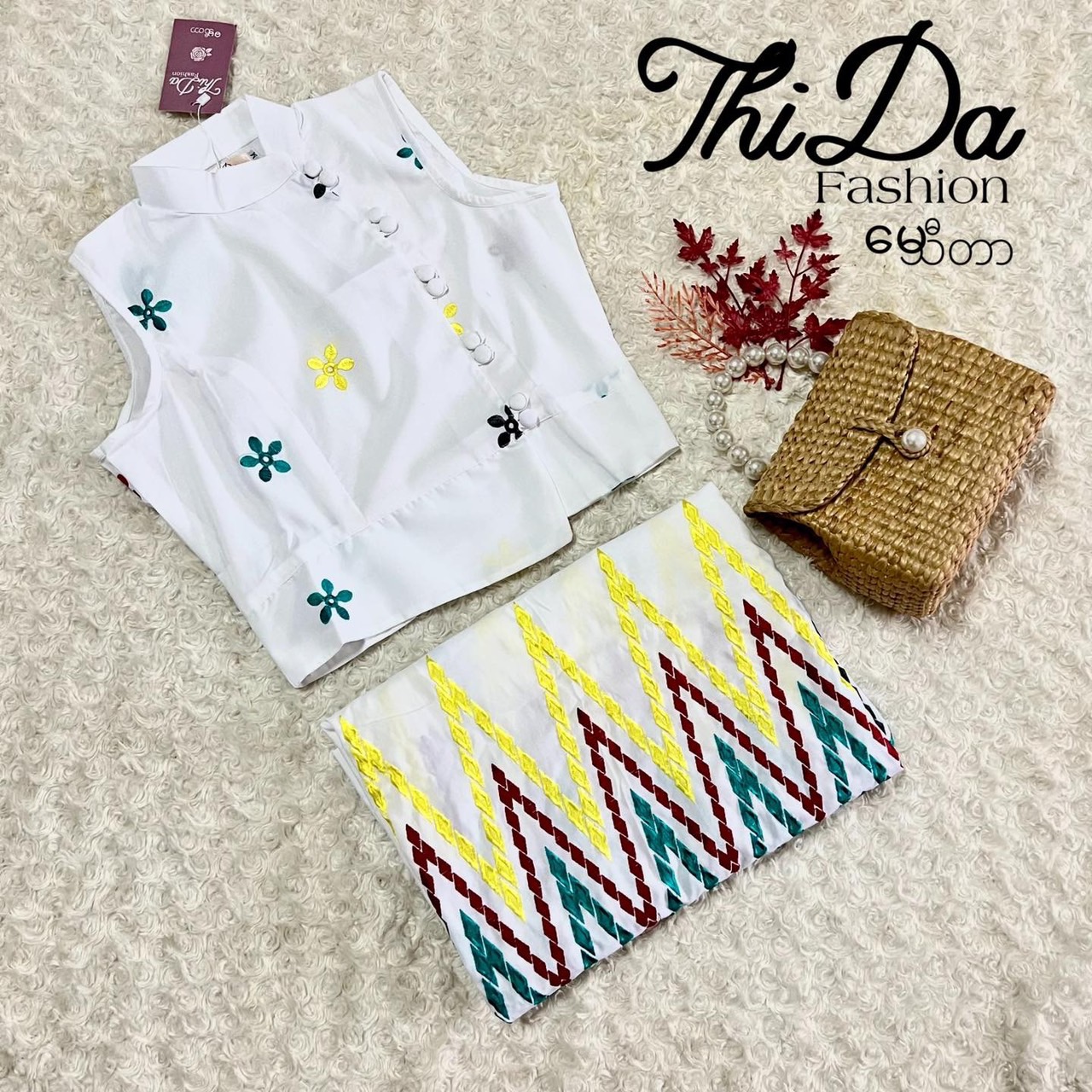 cute myanmar dress design Kachin dress