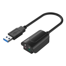 USB Sound Card 7.1 Microphone Headphone Audio Adapter Wired Sound Card for Computer TV Projector External Sound Card