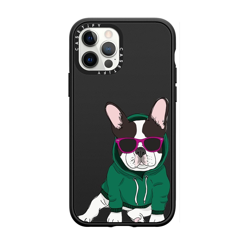 CASETiFY Hipster Frenchie - Black and White [สินค้าพร้อมส่ง]