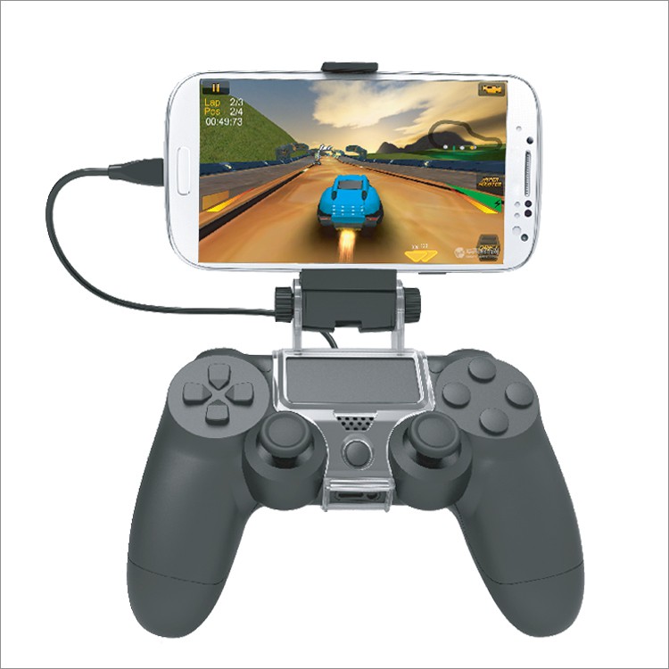 ที่จับมือถือกับจอย Ps4 Dobe Mobile Phone Clamp for PS4 Controller (Dobe)(ที่จับมือถือสำหรับเล่นเกมส์) (ที่จับจอยps4)