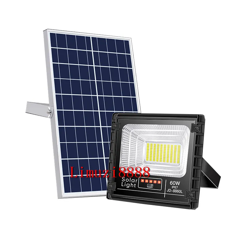 ภาพสินค้า60W Solar Light สปอร์ตไลท์ แท้จาก JD รุ่น JD-8825L JD-8840L JD-8860L JD-8800L JD-8200L8300L โคมไฟพลังงานแสงอาทิตย์ แผงโซล่า ไฟโซล่า ไฟสนาม หลอดไฟประหยัดพลังงาน จากร้าน MIP SHOP บน Lazada ภาพที่ 3