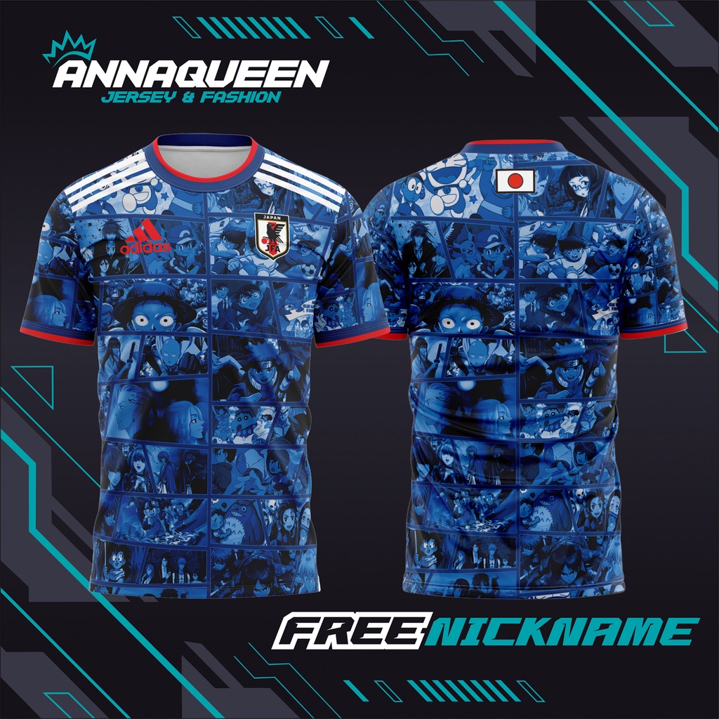 JERSEY BAJU KAOS SEPAK BOLA TIMNAS JEPANG Japanese Animation Edition