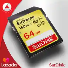 ภาพขนาดย่อของภาพหน้าปกสินค้าSanDisk Extreme SD Card SDHC / SDXC 32GB , 64GB , 128GB , 256GB (SDSDXVT) เมมโมรี่การ์ด SDCARD แซนดิส ประกัน Lifetime Synnex จากร้าน Actioncam Thailand บน Lazada ภาพที่ 1