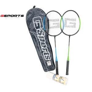 สินค้า GSports ชุดไม้แบดมินตัน แพ๊คคู่ พร้อมลูก Badminton Racket Set รุ่น BS-506