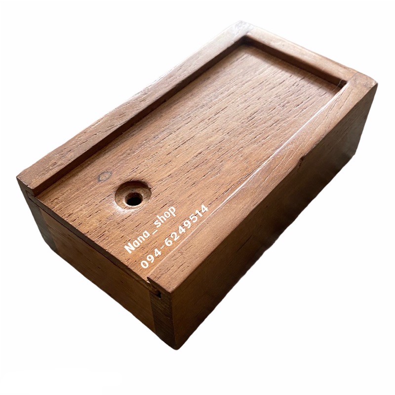 SALE !!ราคาพิเศษ ## กล่องไม้สัก กล่องใส่แฟลชไดร์ฟ (ทำจากไม้สักแก่คุณภาพดี) ##อุปกรณ์จัดเก็บ#Storage device