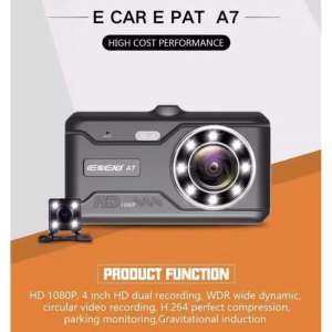 กล้องติดรถยนต์ หน้า/หลัง E Car E Cam รุ่น A7 (Dual Lens) 1080P Full HD