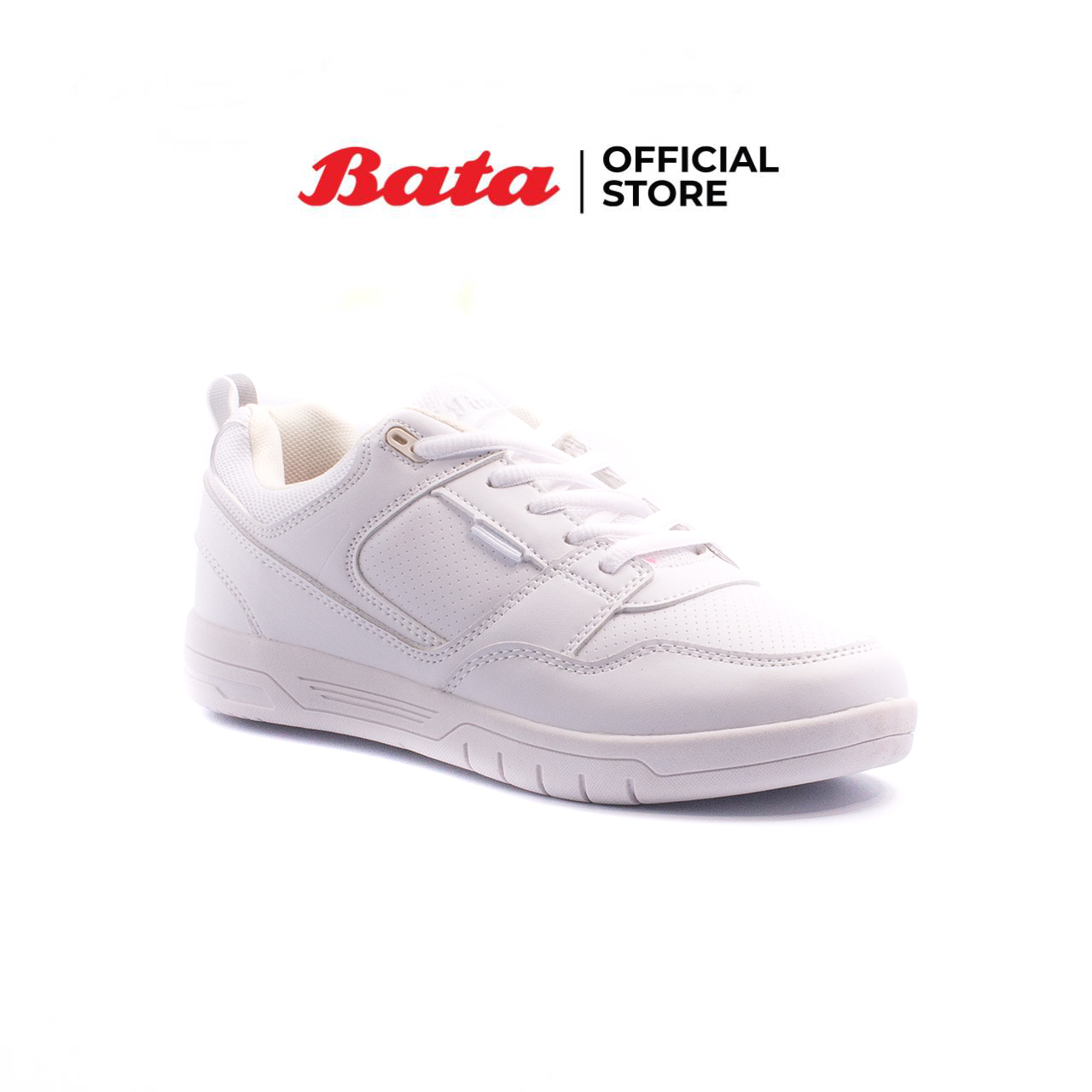 BATA B-First SPORTS antibac WHITE PVC รองเท้านักเรียนผ้าใบ แบบแปะ สีขาว รหัส 4291122 School สี สีขาว ไซส์ UK 4 สี สีขาวไซส์ UK 4