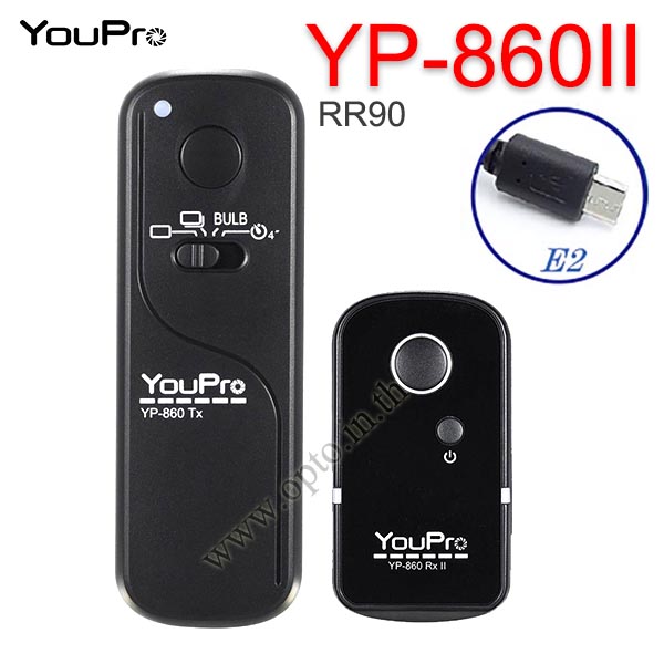 YP-860II YouPro RR-90 Wire/Wireless Remote 2.4GHz For Fuji X-E3 T100 T20 T2 X-A5 A3 รีโมทไร้สาย