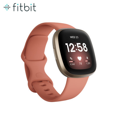 Fitbit Versa 3 สมาร์ทวอทช์สายสุขภาพ รุ่น Versa 3 สวมใส่สบาย ติดตามกิจกรรมสุขภาพ มาพร้อมระบบ GPS ในตัว รับประกันสินค้า 1 ปี By Mac Modern