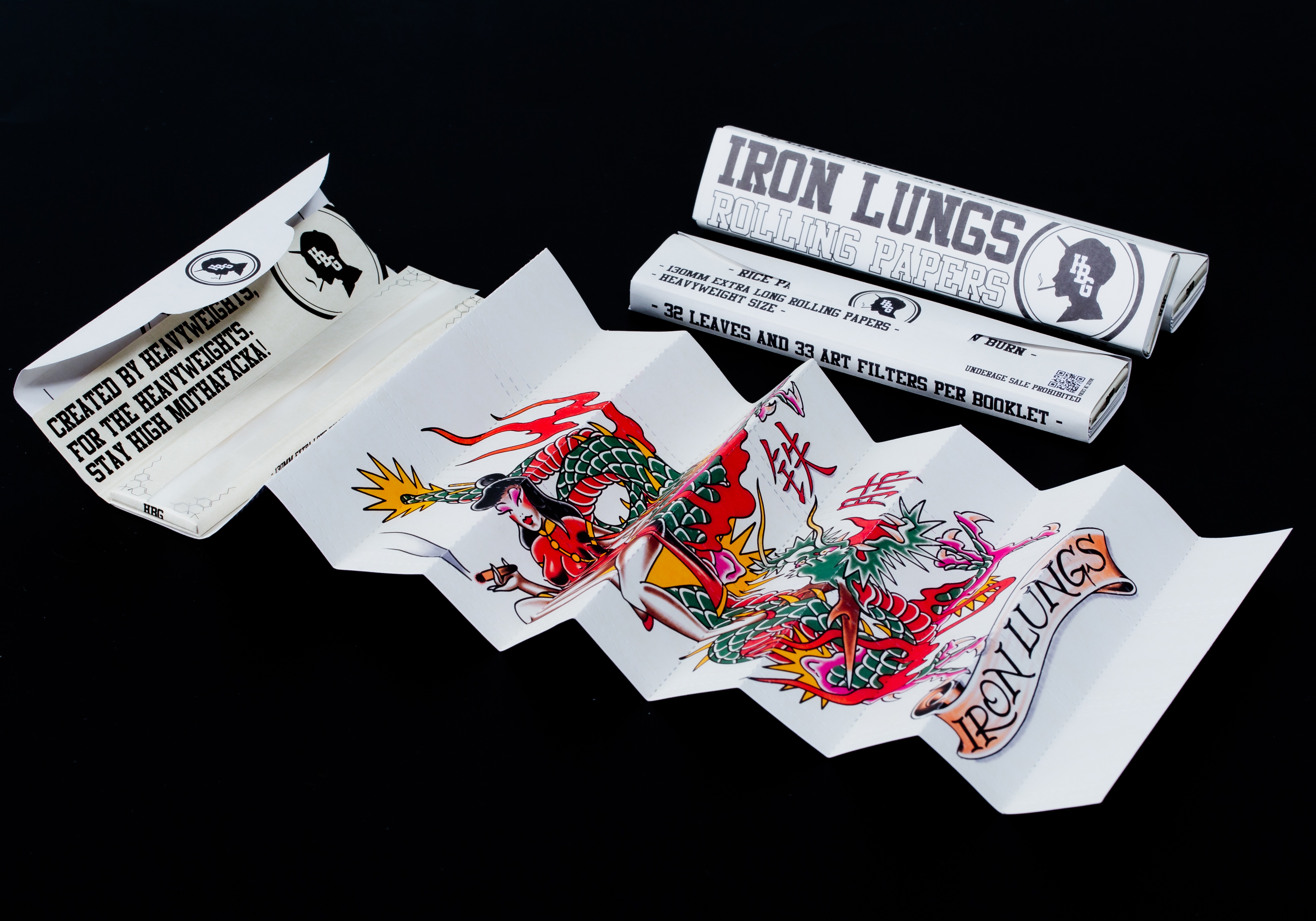 Iron Lungs Rolling Papers (Rice Paper)
