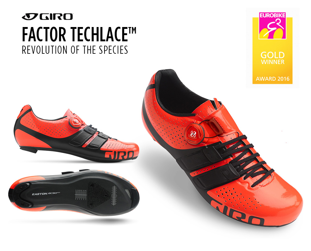 Giro Factor Techlace™ รองเท้าจักรยาน สำหรับจักรยานเสือหมอบ