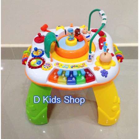 ของเล่นโต๊ะกิจกรรม โต๊ะกิจกรรมรถไฟดนตรีมหาสนุก มี2ภาษา รถไฟวิ่งฉึกฉักน่ารัก