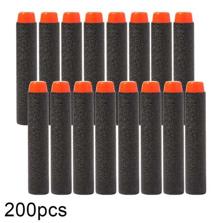 ตอนนี้กำลังลดราคามากสุด ลูกปืนของเล่น 200pcs 7.2cm EVA Refill Bullet Darts
Black สำหรับ Nerf N-strike Elite Series Blasters Kid Game Toy Gun ประหยัดดี