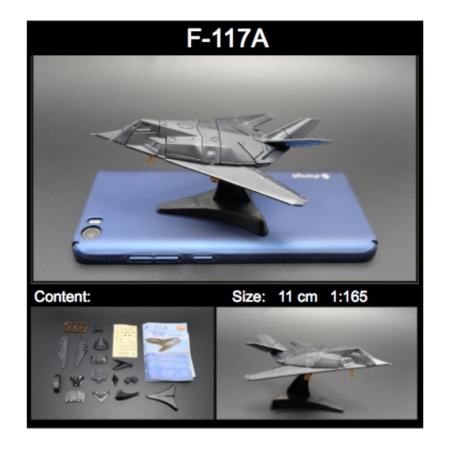 โมเดลเครื่องบินรบ 4D Model No.13: F-117A