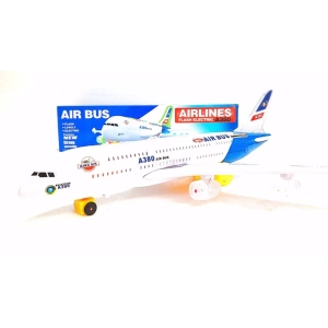 สินค้า thetoy เครื่องบิน จำฃอง Air Bus A380 วิ่งชนแล้วถอย มีเสียง มีไฟ ของเล่นเด็ก ของเล่นใส่ถ่าน