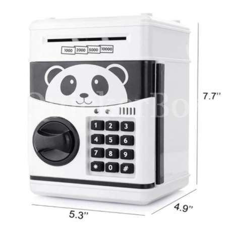 ออมสินตู้เซฟหมีแพนด้า ดูดธนบัตร Auto ตู้เซฟออมสินดูดแบ๊งค์ Safe Bank Panda