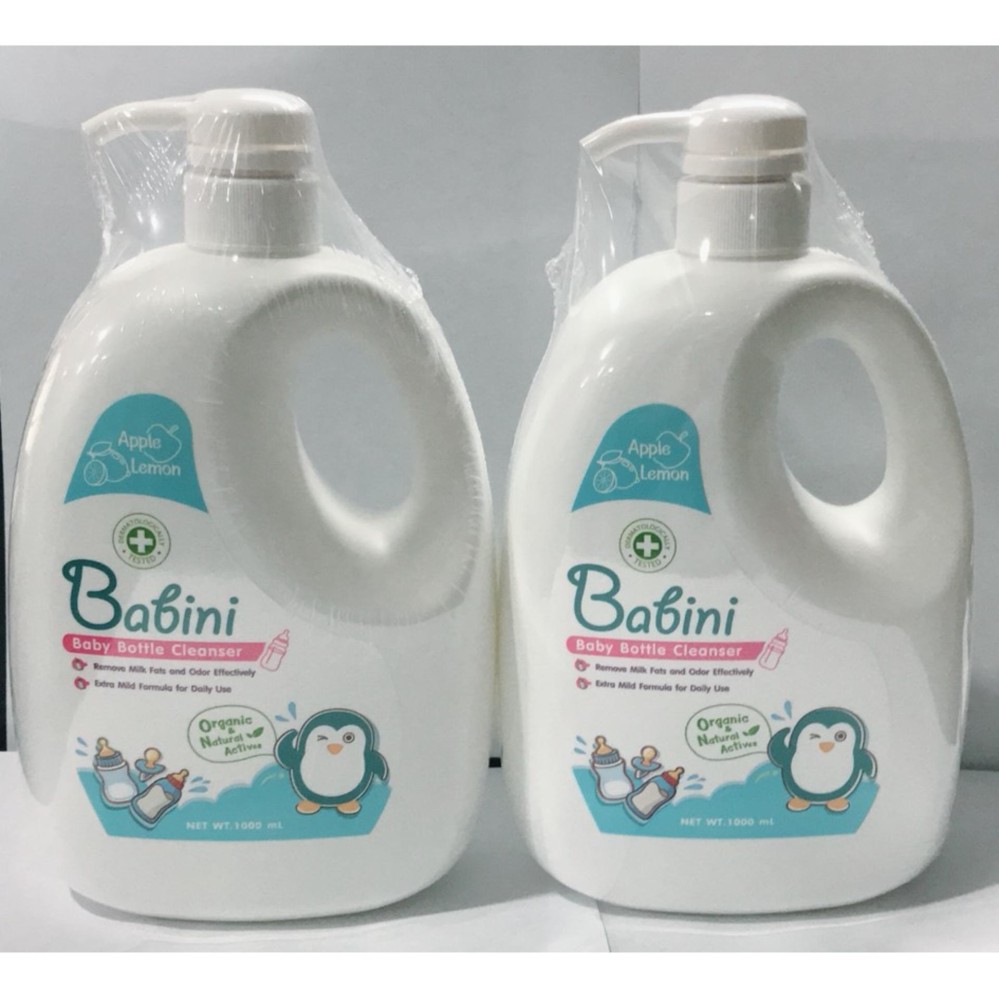 แนะนำ Babini น้ำยาล้างขวดนมและจุกนม 1000 มล. (แพ็ค 2)