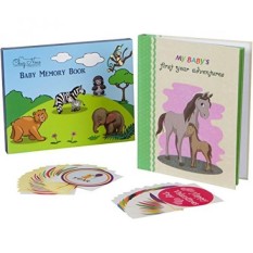 Baby First Five Years Memory Book With 26 Unique Baby Memory Stickers - Intl