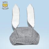 หมวกเด็ก 0-3 ปี  ไหมพรมหูกระต่ายยาว ชุดของขวัญถุงเท้าเด็กแรกเกิด หมวกกระต่ายหูยาวค่ะ cute BABY TATTOO