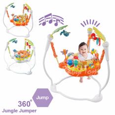 BabyMom Neolife - Jumper Jungle Jumbo จัมเปอร์ รุ่น Jungle เก้าอี้กระโดด 360 องศา ของเล่นเสริมพัฒนาการ พร้อมเสียงเพลงดนตรีสนุกน่ารัก nontoxic สีส้ม