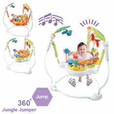 BabyMom Neolife - Jumper Jungle Jumbo จัมเปอร์ รุ่น Jungle เก้าอี้กระโดด 360 องศา ของเล่นเสริมพัฒนาการ พร้อมเสียงเพลงดนตรีสนุกน่ารัก nontoxic สีเขียว