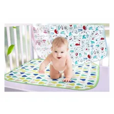 Babyshop656 ผ้ารองสำหรับปูที่นอนเด็ก ผ้ารองกันน้ำ ผ้ารองกันเปื้อน  ขนาด 70*85cm รุ่น forest tiger animal – Baby sleeping sheet 70x85 cm. (Forest tiger animal)