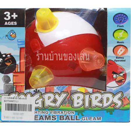 BKL TOY ANGRY BIRDS บอลเด้ง มีเสียงมีไฟ ลายแองกี้เบิร์ดกี้เบิร์ด พร้อมถ่าน2A 9191-92