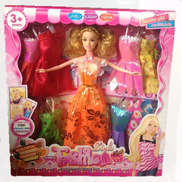 Candy Toy ตุ๊กตา ตุ๊กตาบาบี้ ตุ๊กตาเจ้าหญิง เเต่งตัวตุ๊กตาพร้อมชุด 12 ชุด (เเบบใหม่)