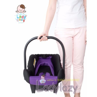 ladylazy คาร์ซีท(car seat) ที่นั่งในรถยนต์แบบกระเช้า No.SQ001 สีม่วง ladylazy คาร์ซีท(car seat) ที่นั่งในรถยนต์แบบกระเช้า No.SQ001 สีม่วง