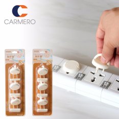 Carmero ที่ปิดปลั๊กไฟกัน เด็ก ลูก เด็กออ่อน ปลอดภัย Child Kid Electrical Safety Outlet Protector 2 ชุด (12 ชิ้น)(สีขาว)