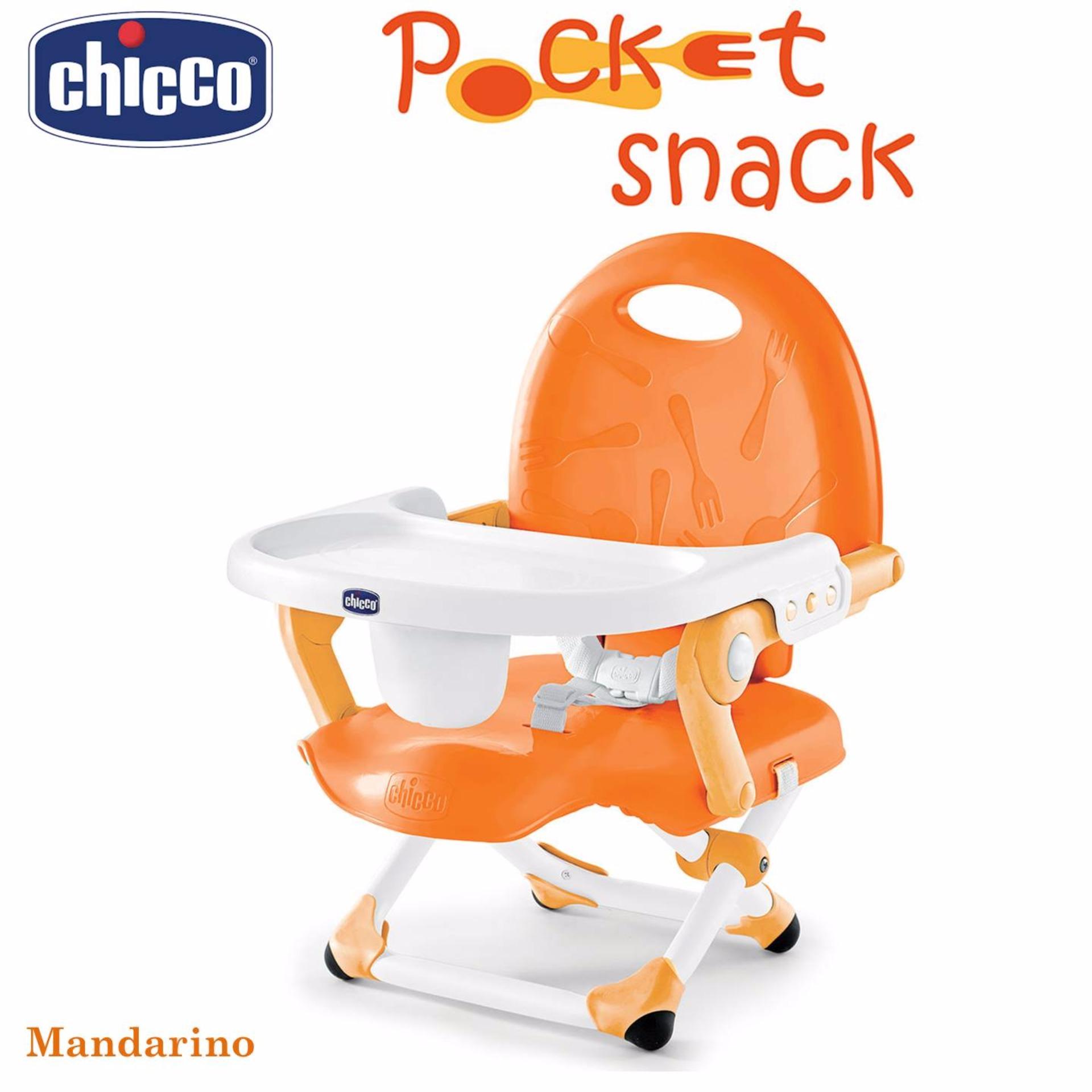 Chicco เก้าอีทานข้าวสำหรับเด็ก Pocket Snack Booster Seat - Mandarino